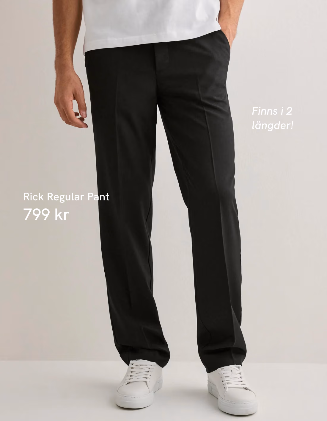 Suit pants in focus